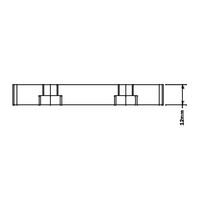 32-4590WS-1SS MODULAR SOLUTIONS MOUNTING PLATE 45 X 90 NO CENTER HOLE